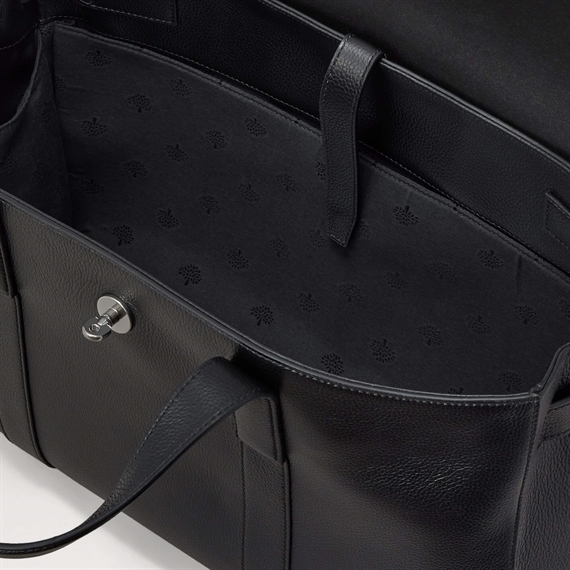 Mulberry Piccadilly Messenger Black Small Classic Grain